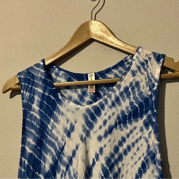 SET OF 3 - One Size Hippie Boho Beachy Tie Dye Flowy Summer Dresses (Free Size) - Picture 7 of 16